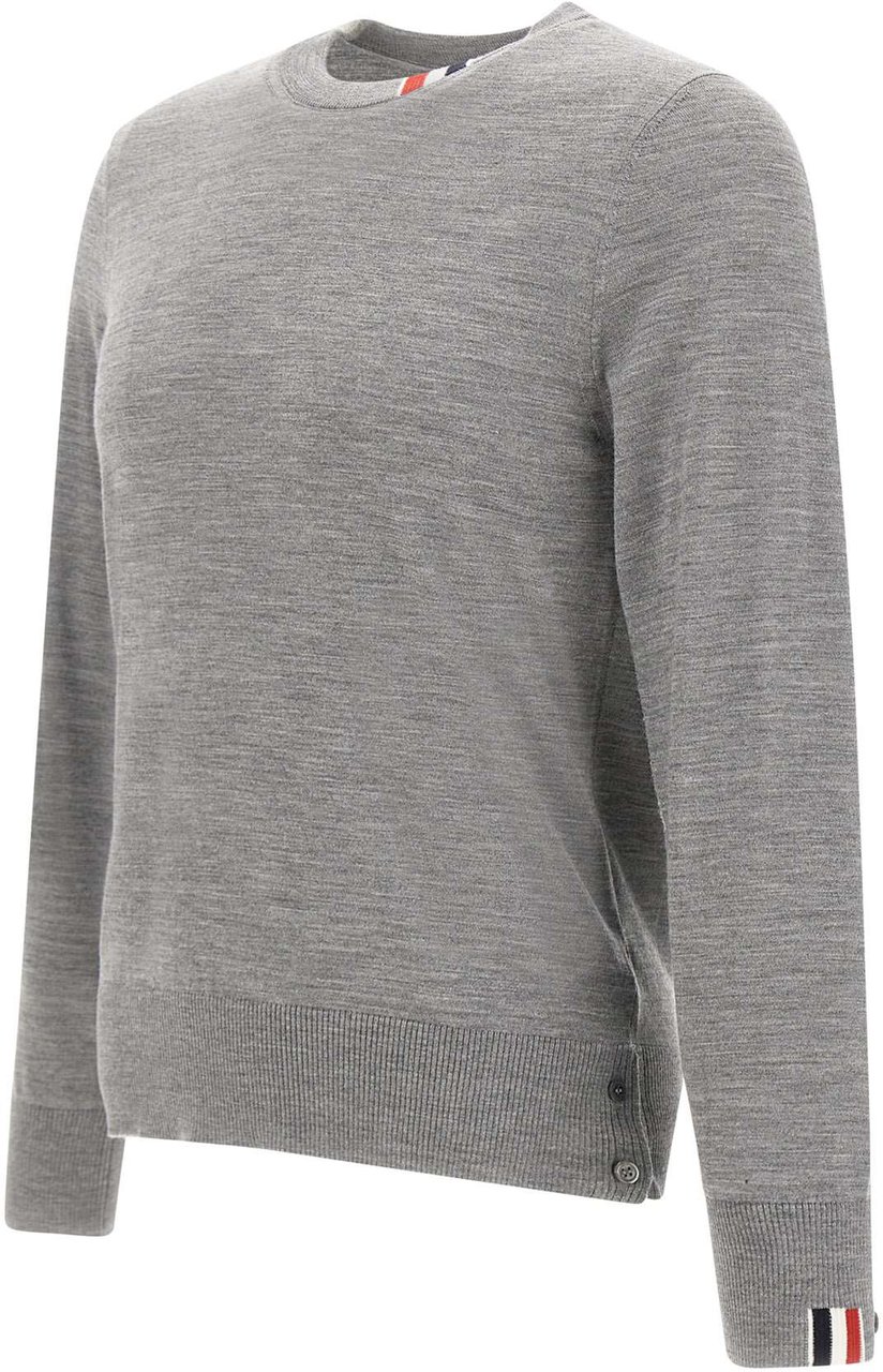 Thom Browne Thom Browne Grey wool blend sweater Grijs