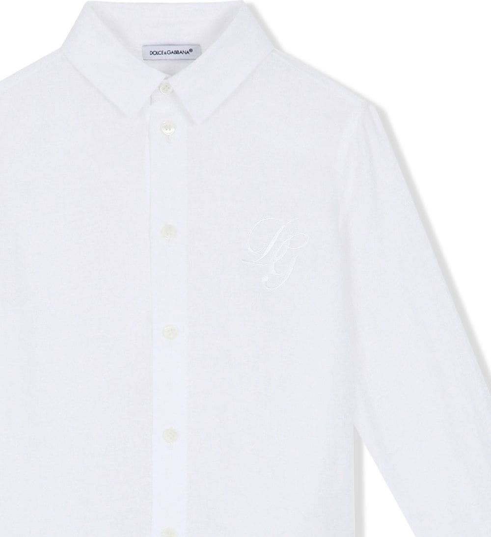 Dolce & Gabbana camicia manica lunga white Wit