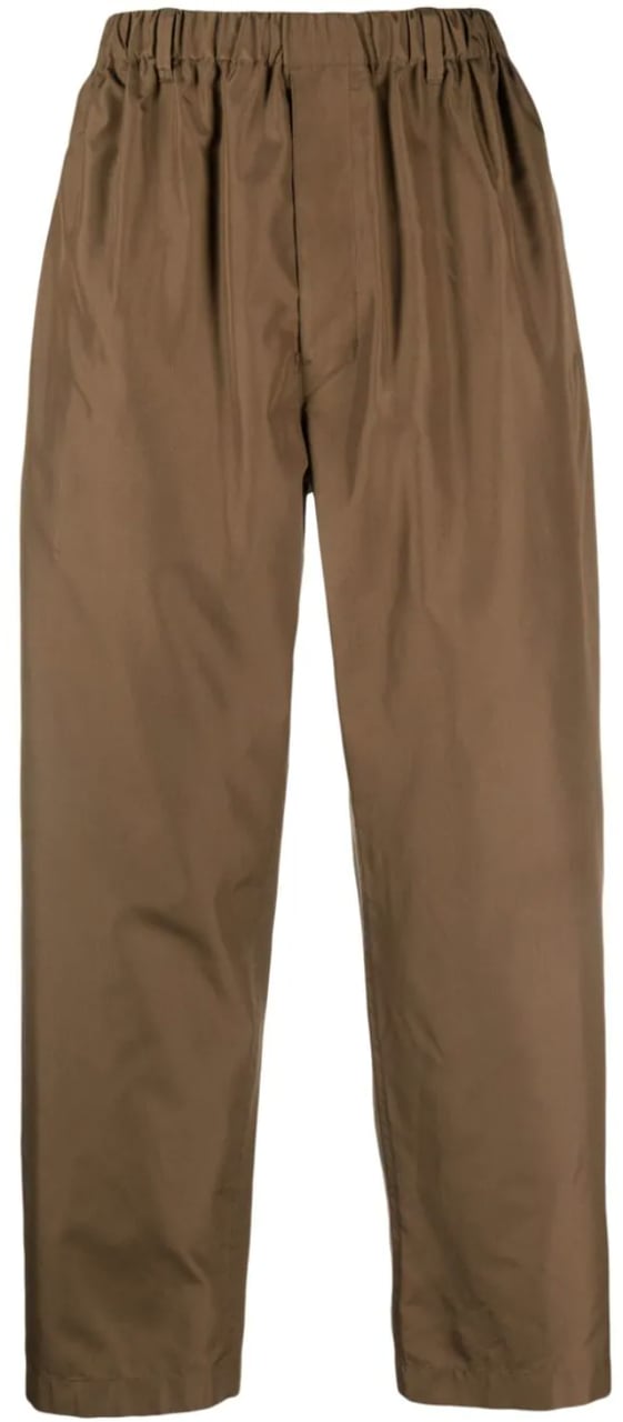 Lemaire Relaxed Pants Dark Tobacco Bruin