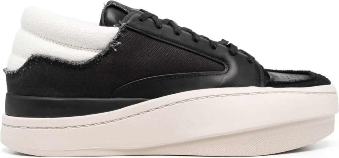 Y-3 Lux Bball Low Sneakers Black/clear Brown/ Off White Wit