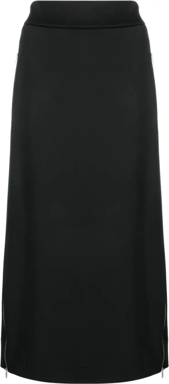 Jil Sander Long Skirt Black Zwart