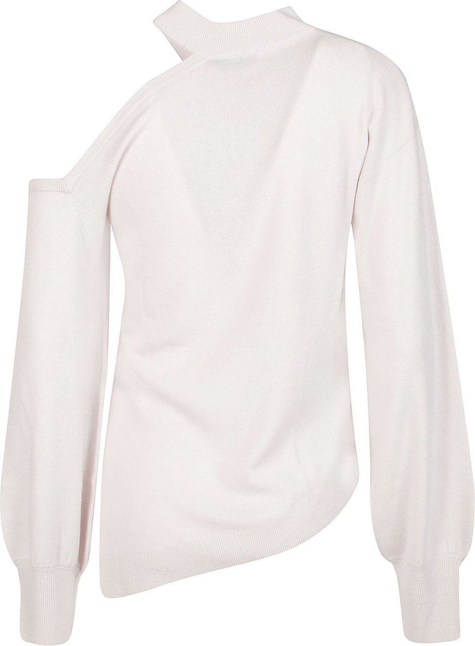 Iro Heleni Asymmetrical Cut-out Sweater White Wit