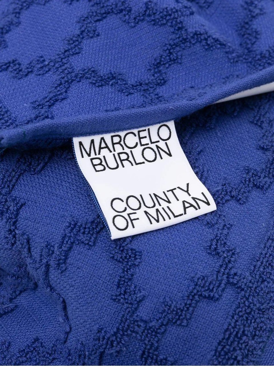 Marcelo Burlon towel set blue Blauw