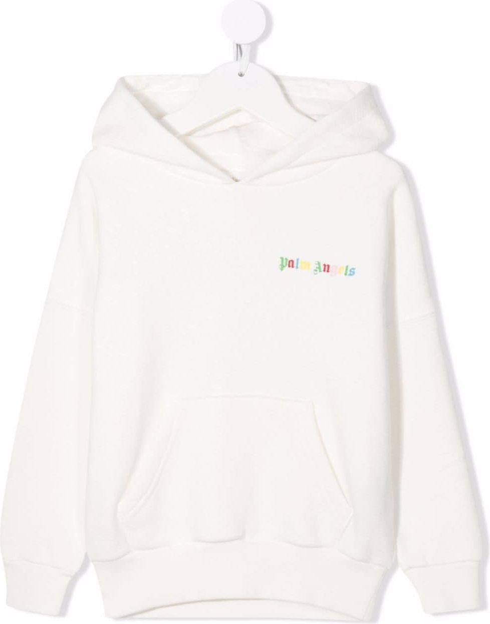 Palm Angels classic over logo hoodie white Wit