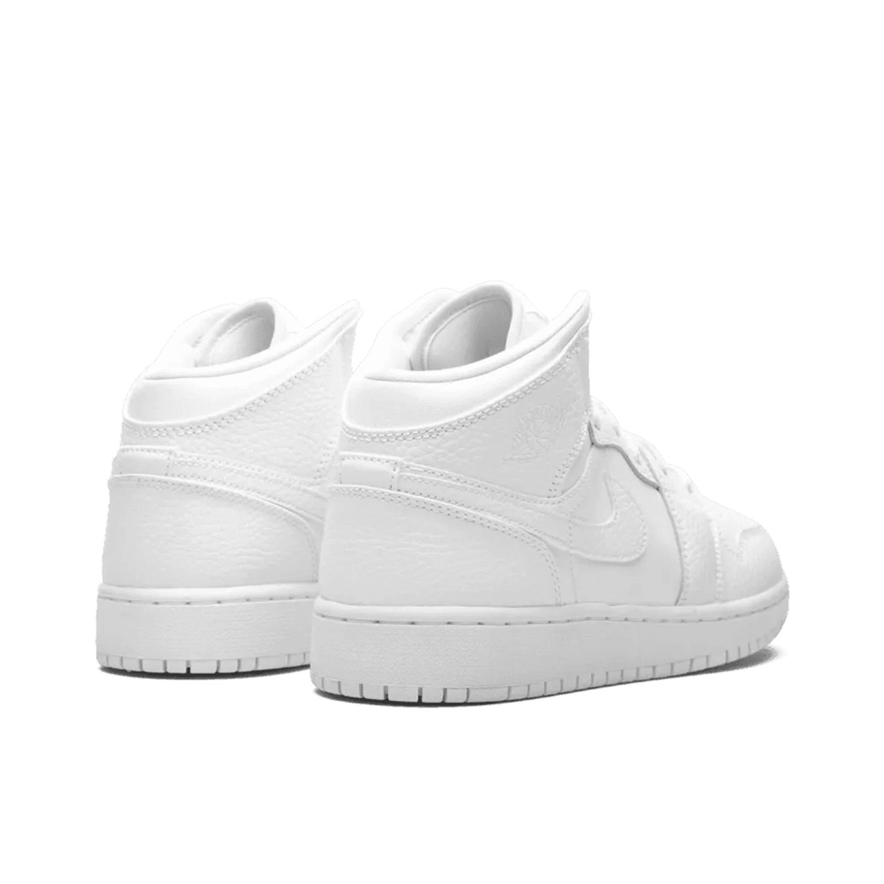 Nike Air Jordan 1 Mid Triple White (GS) Divers