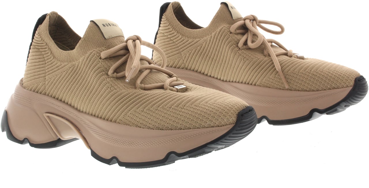 Nubikk Ross Speed L | Bruine Sneakers Beige