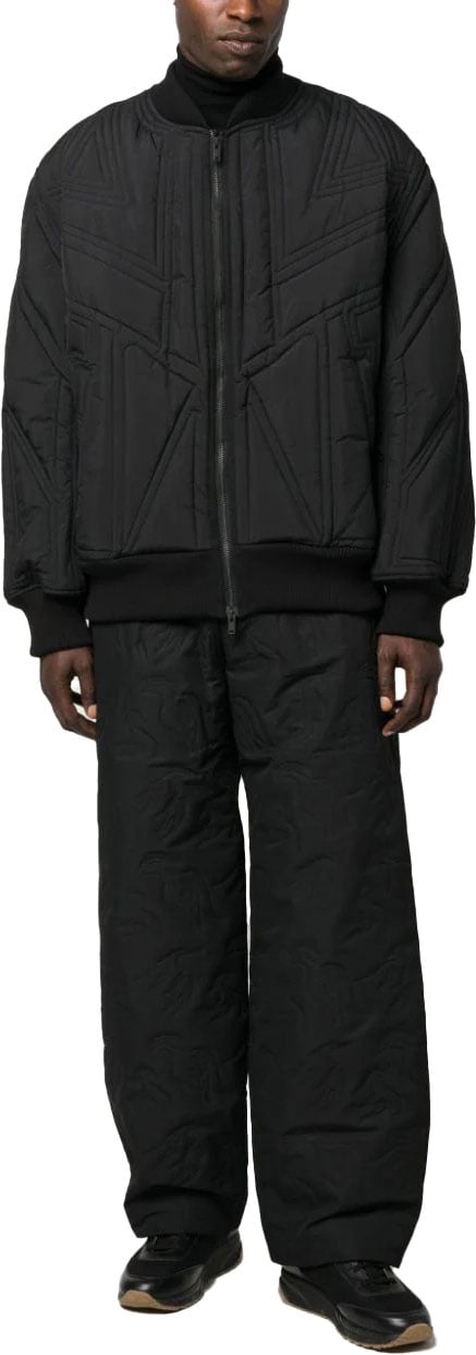 Y-3 quilted bomber jacket Zwart