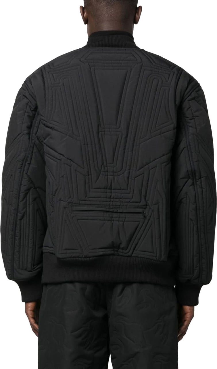 Y-3 quilted bomber jacket Zwart