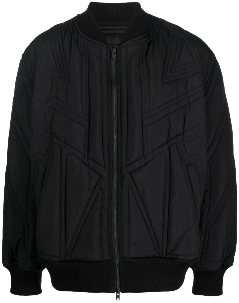 Y-3 quilted bomber jacket Zwart