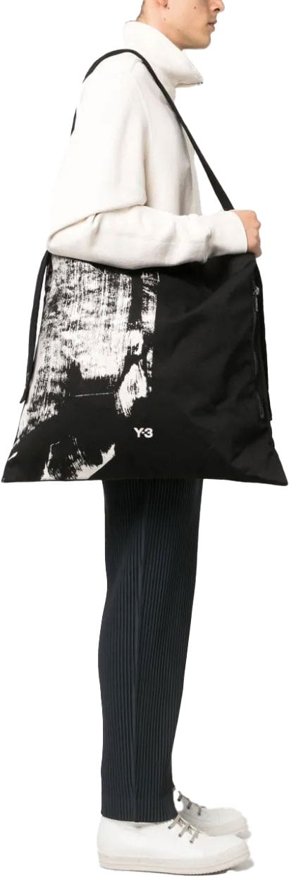 Y-3 logo-print recycled polyester tote Divers