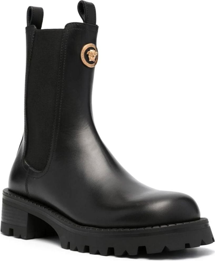 Versace Vagabond leather Chelsea boots Zwart