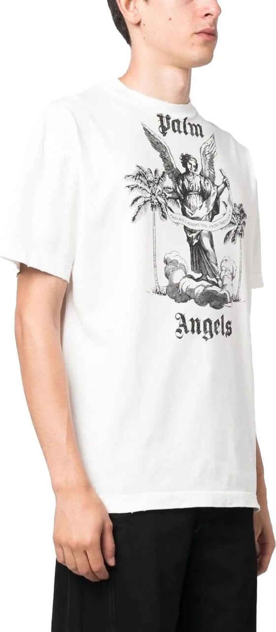 Palm Angels slogan-print cotton T-shirt Divers