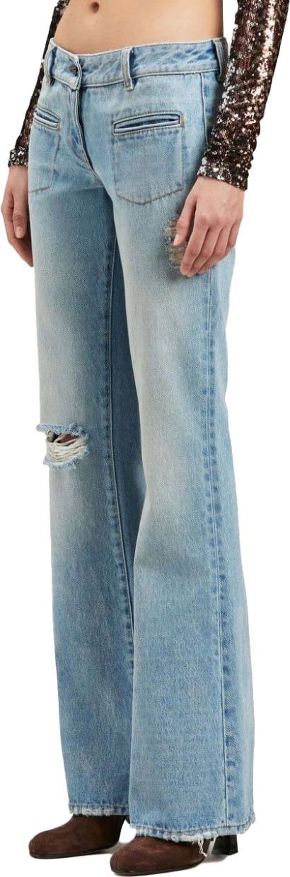 Palm Angels low-rise bootcut jeans Blauw