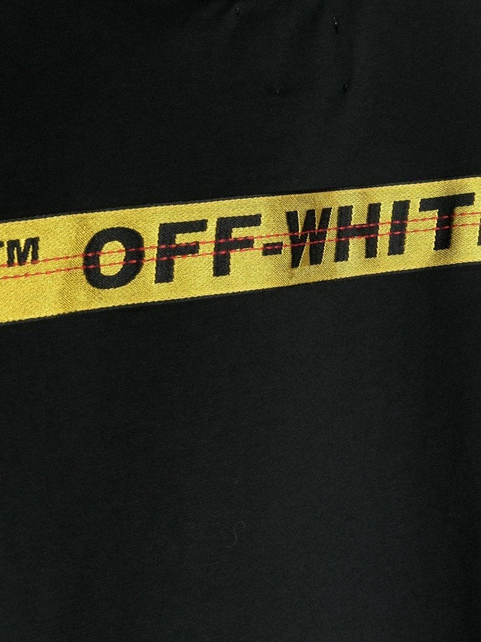 OFF-WHITE Off-White OBAA005C99JER001 kinder t-shirt zwart/geel Zwart