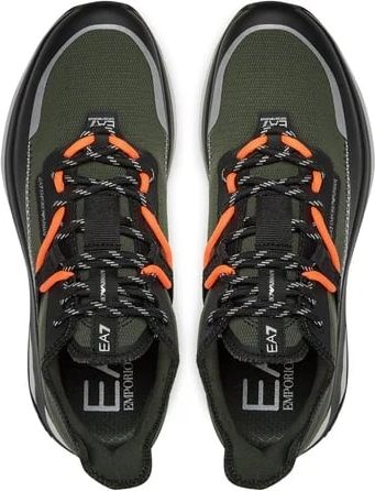 Emporio Armani EA7 Sneakers Heren Groen/Zwart Zwart
