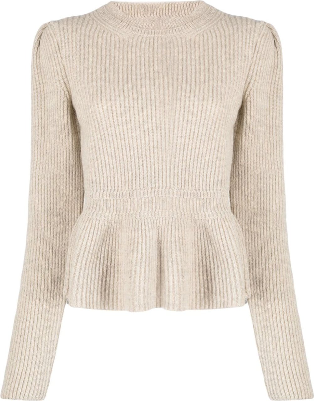 Lemaire Lemaire Peplum Sweater Chalk White Wit