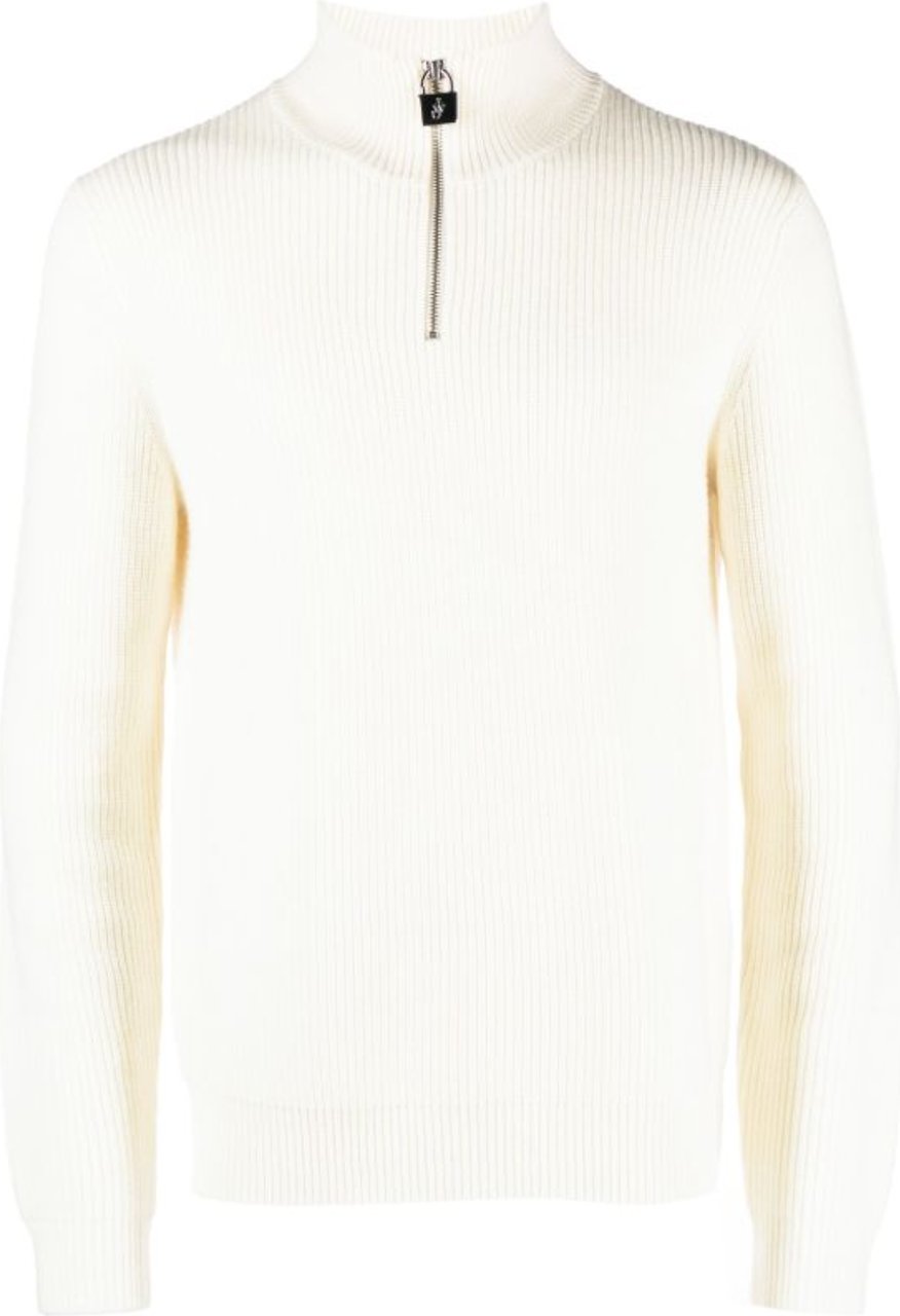 J.W. Anderson Padlock Puller Henley Off White Wit