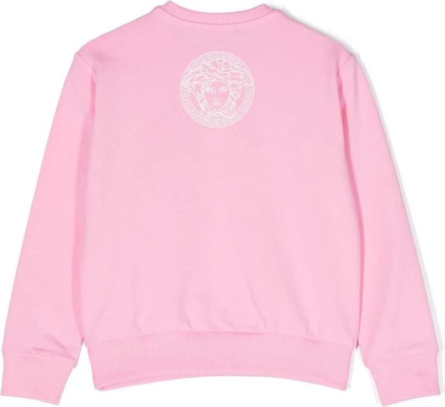 Versace Sweatshirt Fleece + Logo Print + Medusa Print Roze