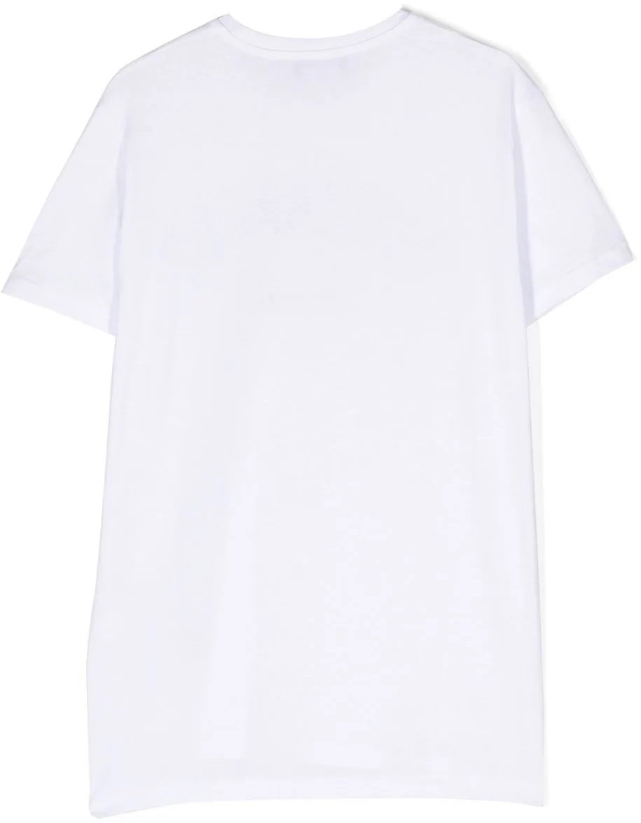 Dsquared2 slouch fit maglietta white Wit