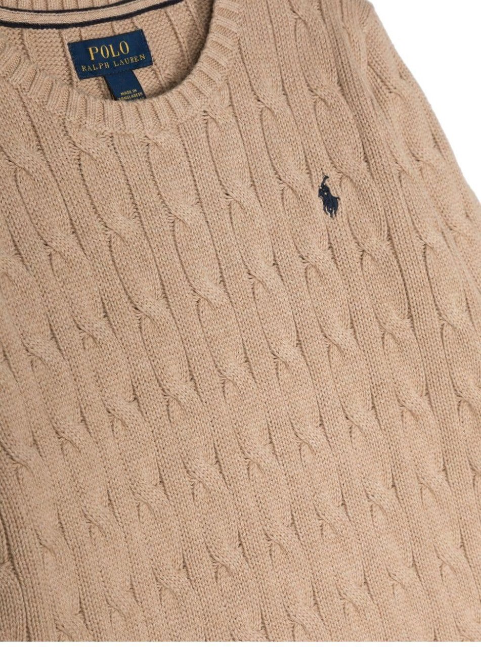 Ralph Lauren ls cable top sweater beige Beige