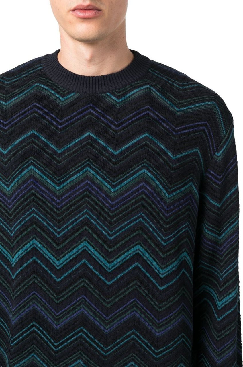 Missoni crewneck sweater darkblue (navy) Blauw