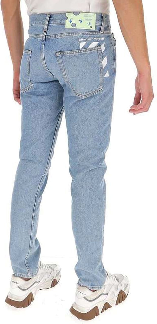 OFF-WHITE Off-White Cotton Denim Jeans Blauw