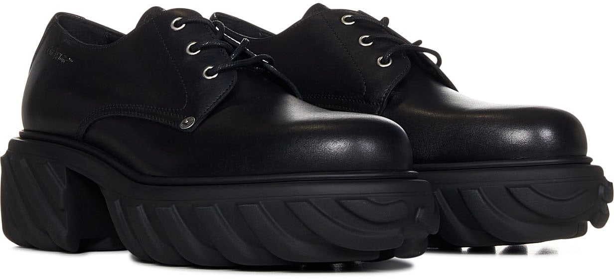 OFF-WHITE Off-White Flat shoes Black Zwart