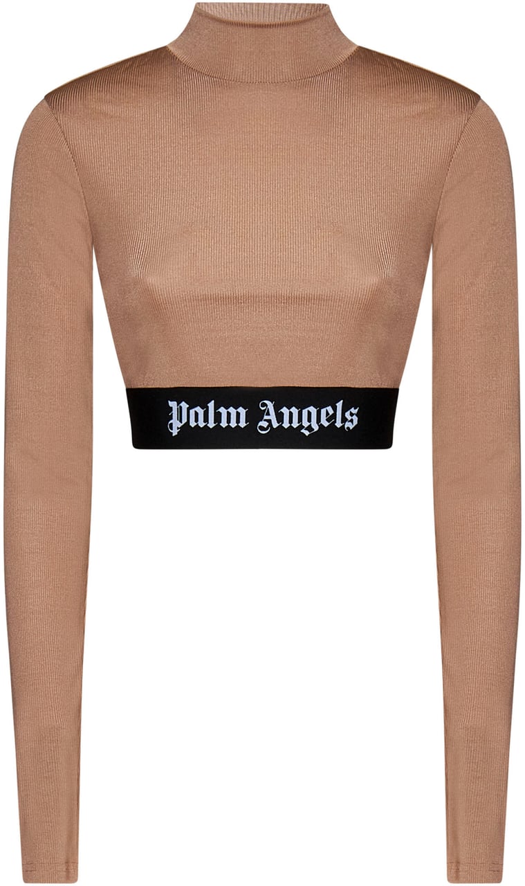 Palm Angels Palm Angels Biscuit stretch polyester top Bruin