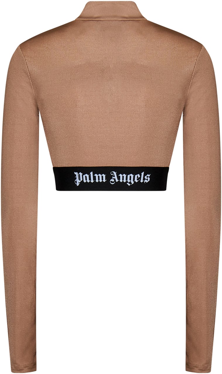 Palm Angels Palm Angels Biscuit stretch polyester top Bruin