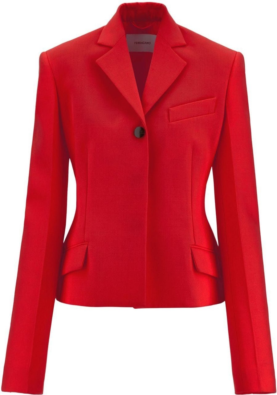 Ferragamo Jackets Red Red Rood