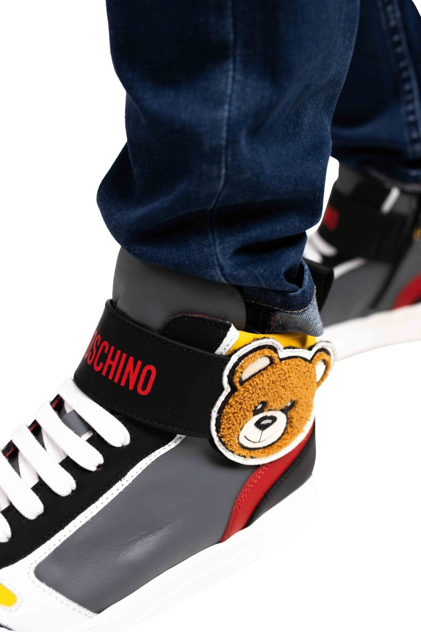Moschino Sneakers 75980 Dames/Kids Grijs/Zwart Rood