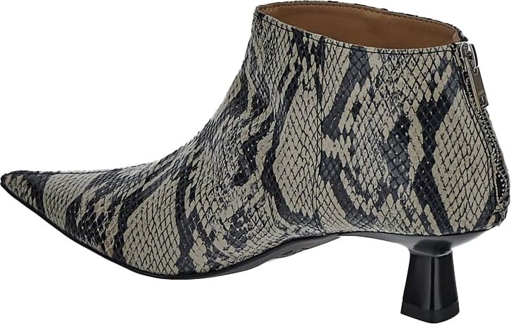 Ganni Animal Print Ankle Boots Divers