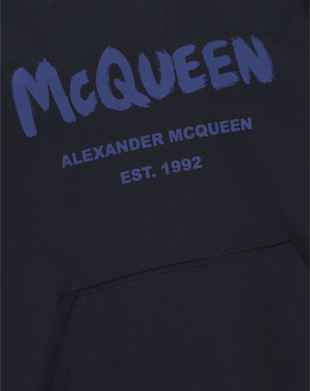 Alexander McQueen ALEXANDER MCQUEEN Logo Hoodie Sweatshirt Blauw