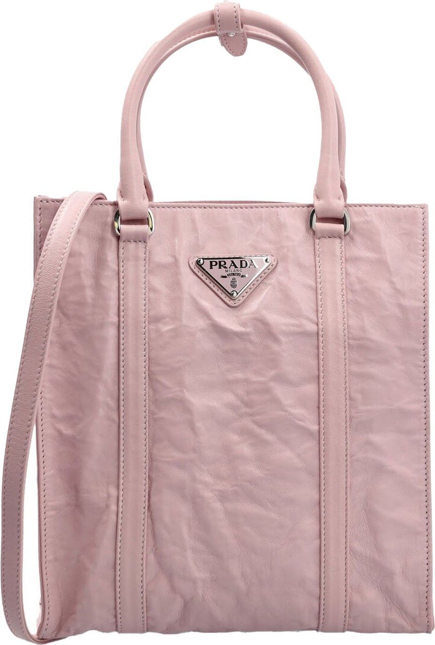 Prada Prada Leather Handbag Roze