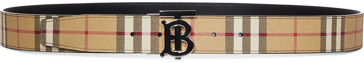 Burberry Burberry Embroidered fabric reversible belt Divers