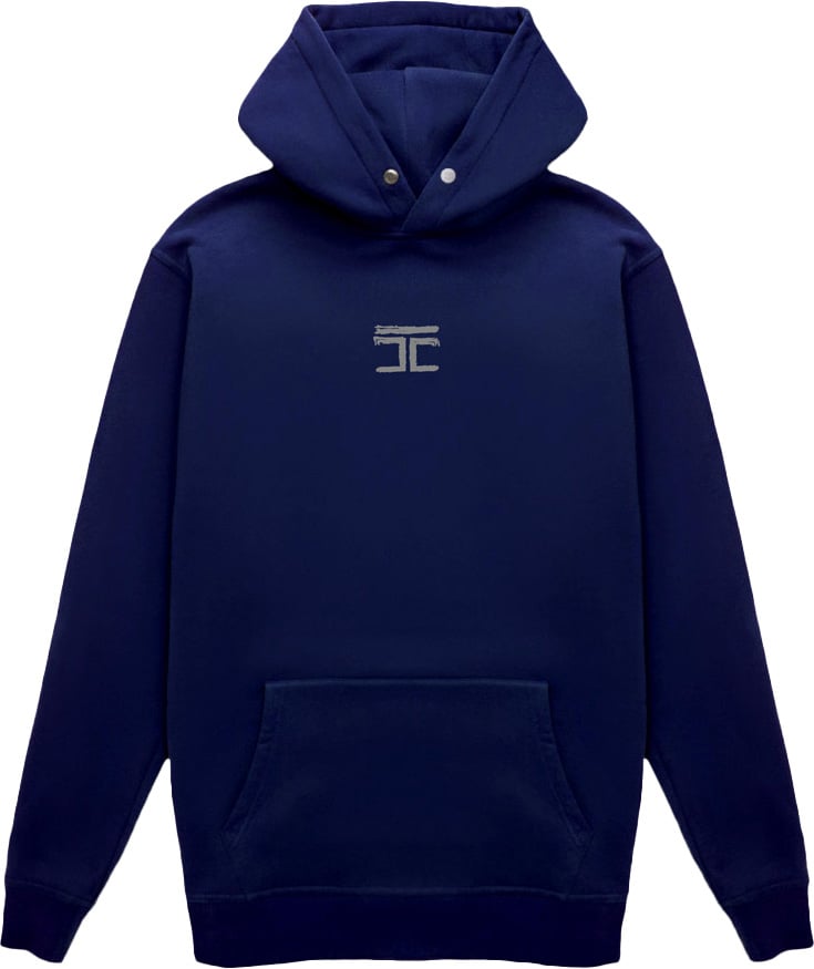 JORCUSTOM Artist Slim Fit Hoodie Navy Blauw