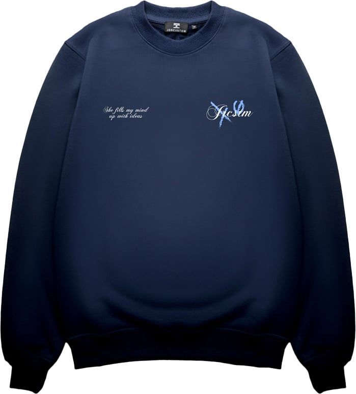 JORCUSTOM Angel Sweater Navy Blauw