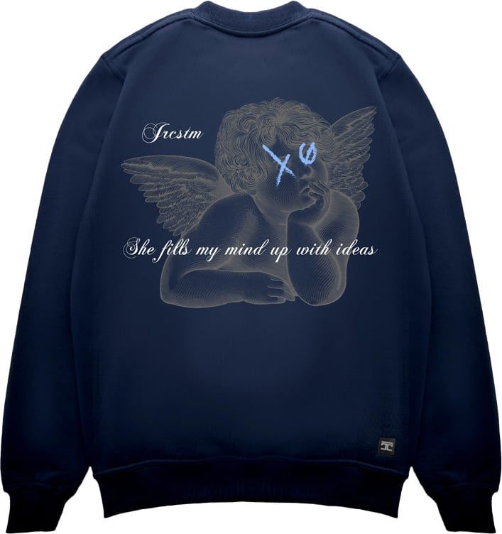 JORCUSTOM Angel Sweater Navy Blauw