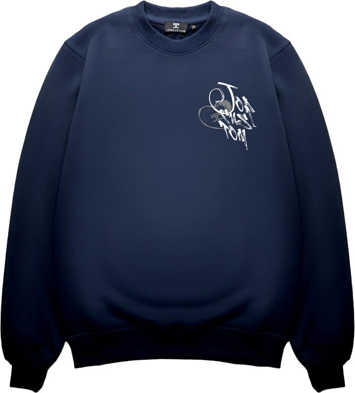 JORCUSTOM LoveAngel Sweater Navy Blauw