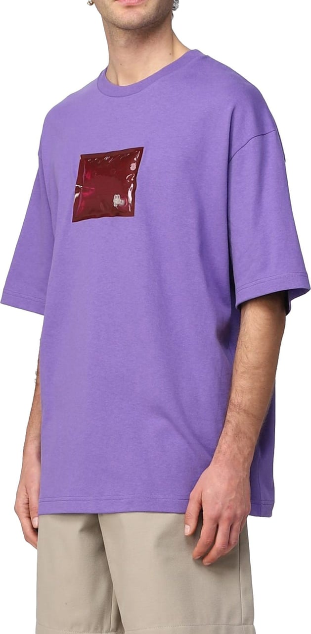 Acne Studios Exford Inflate Logo T-shirt Paars