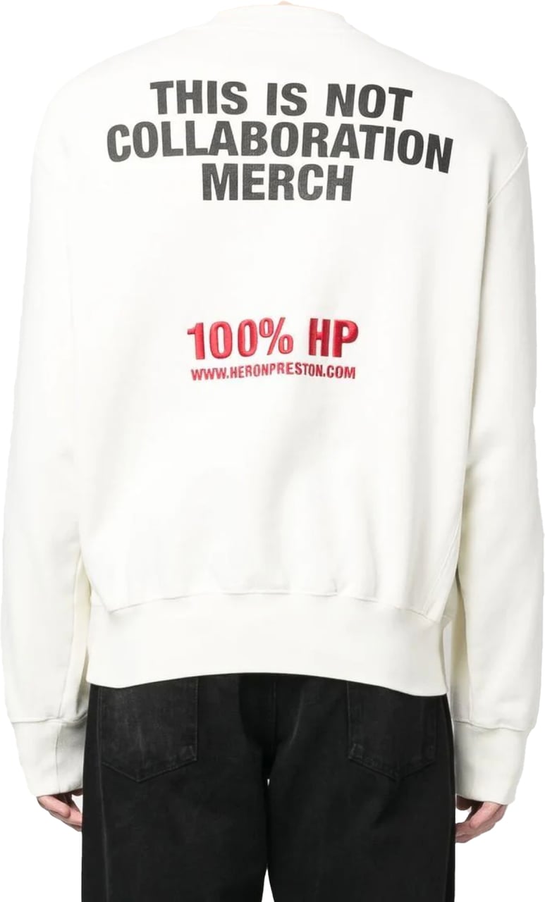 Heron Preston This Is Not Logo Sweatshirt Wit