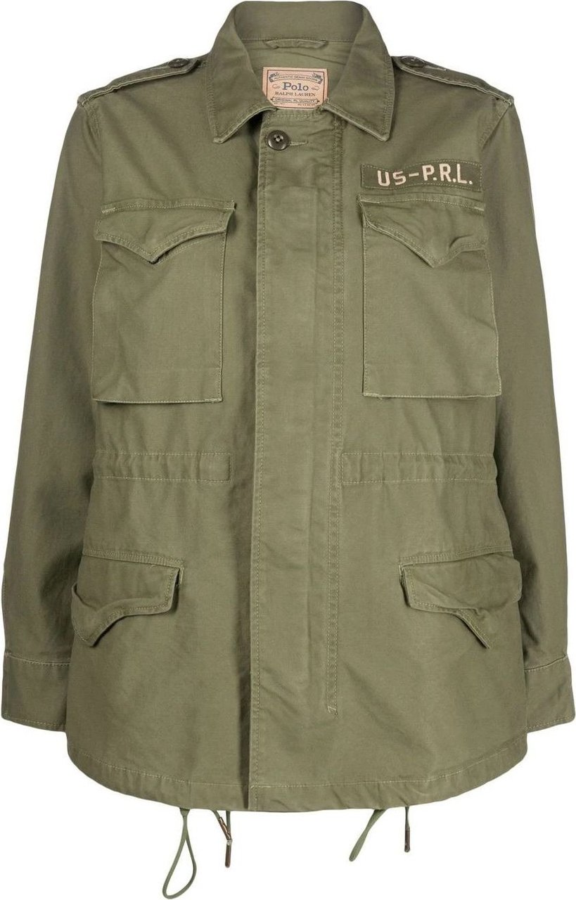 Ralph Lauren Cotton Twill Military Jacket Groen