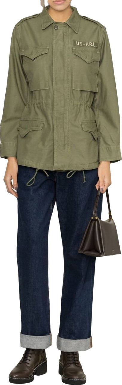 Ralph Lauren Cotton Twill Military Jacket Groen