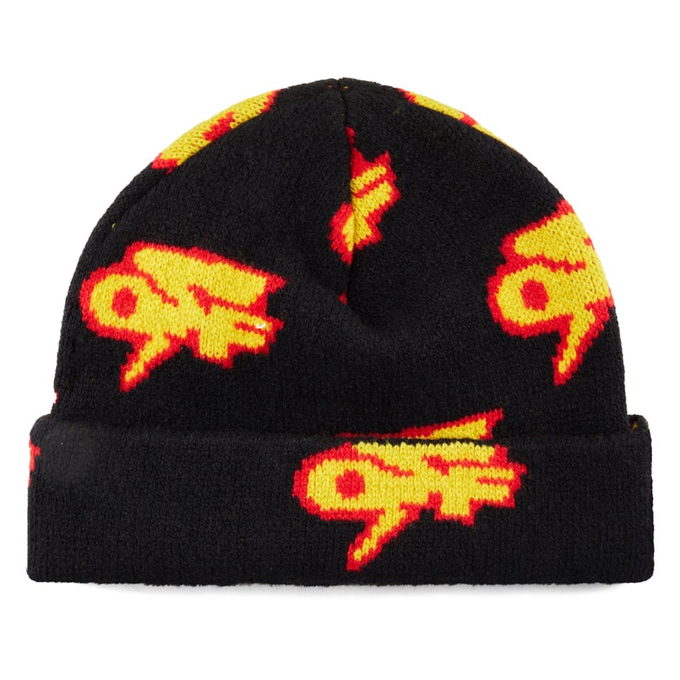 OFF-WHITE Off Thunder Logo Beanie Zwart