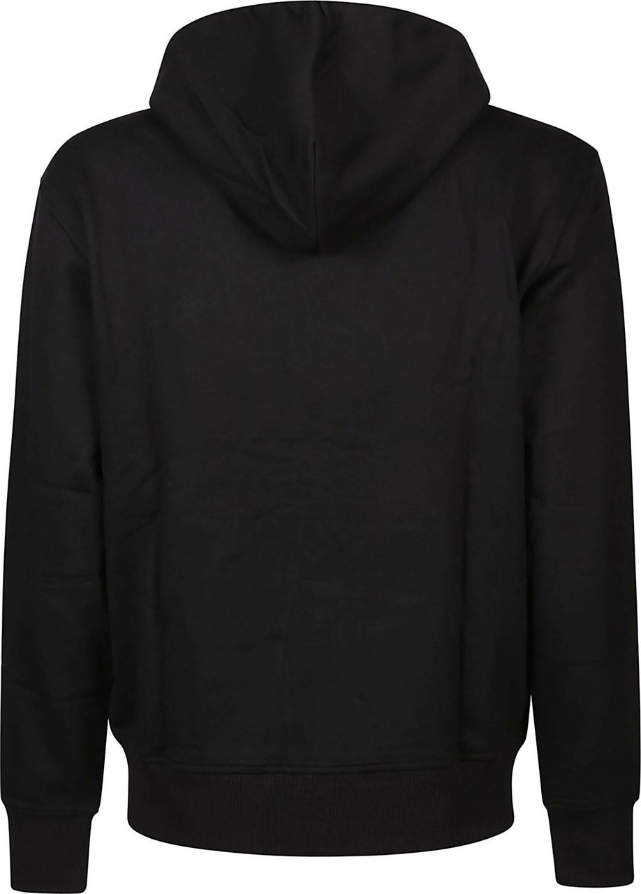 Versace Jeans Couture V Emblem Small Embroidery Sweatshirt Black Zwart