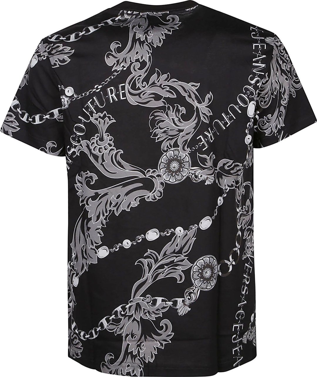 Versace Jeans Couture Print All Over T-shirt Black Zwart