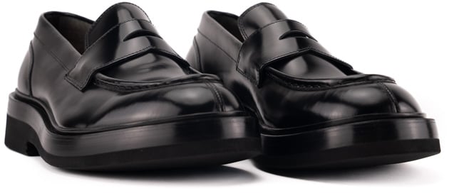 Santoni Flat Shoes Black Zwart