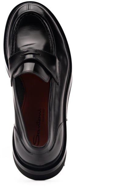 Santoni Flat Shoes Black Zwart