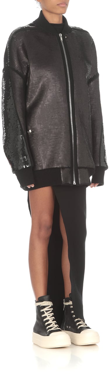 Rick Owens Coats Black Zwart