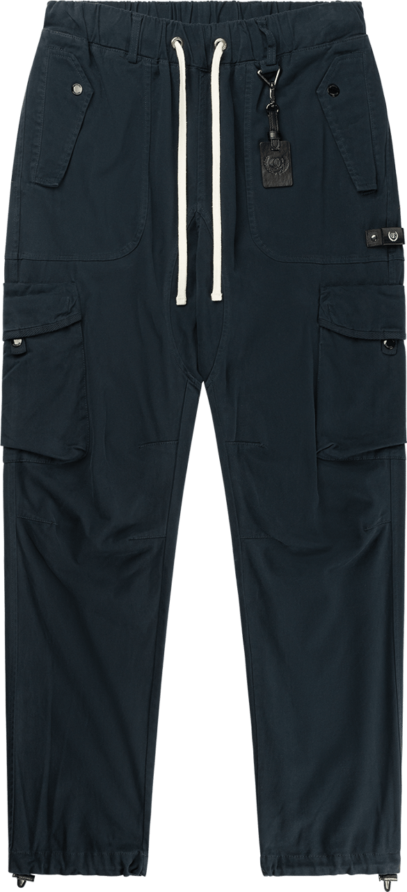 Quotrell Quotrell Couture - Terni Cargo Pants | Navy Blauw